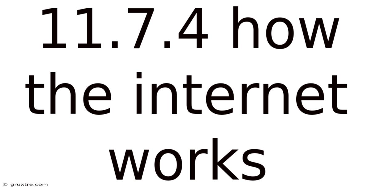 11.7.4 How The Internet Works
