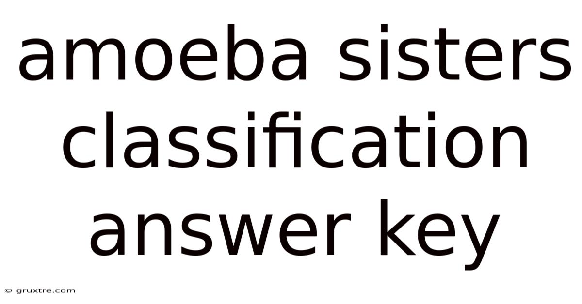 Amoeba Sisters Classification Answer Key