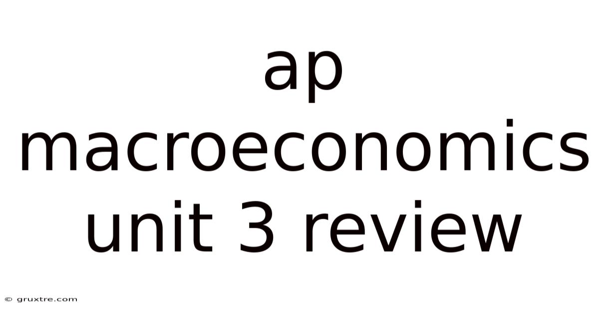 Ap Macroeconomics Unit 3 Review