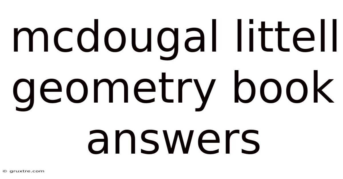 Mcdougal Littell Geometry Book Answers