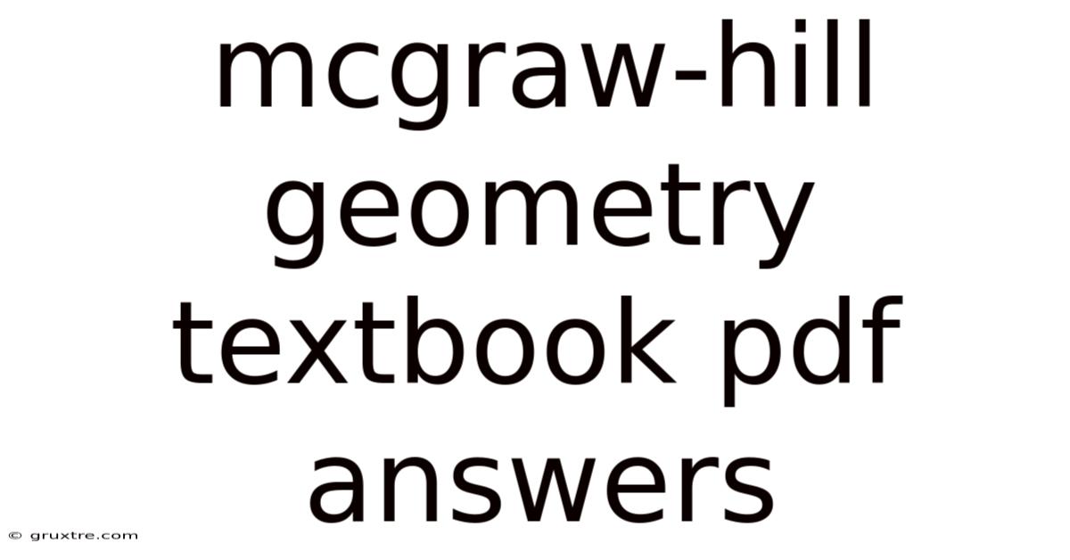 Mcgraw-hill Geometry Textbook Pdf Answers